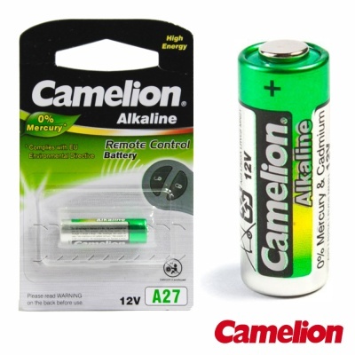 Pilhas alcalinas Camelion A27 12V em embalagem