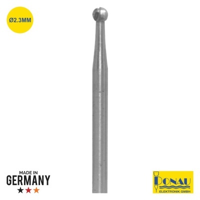 Ferramenta metálica de cabeçote esférico 2.3MM com texto 'MADE IN GERMANY' e logotipo Donau
