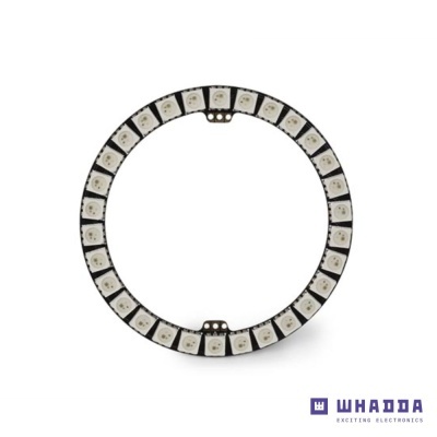 Anel circular com LEDs montados uniformemente