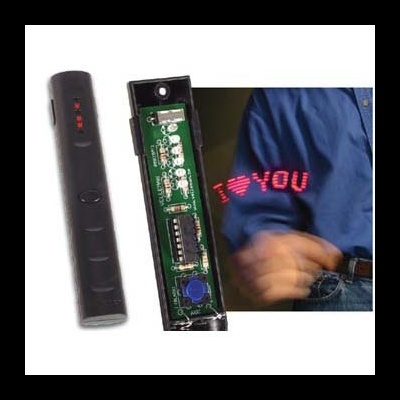 Dispositivo eletrônico portátil com mensagem LED I LOVE YOU