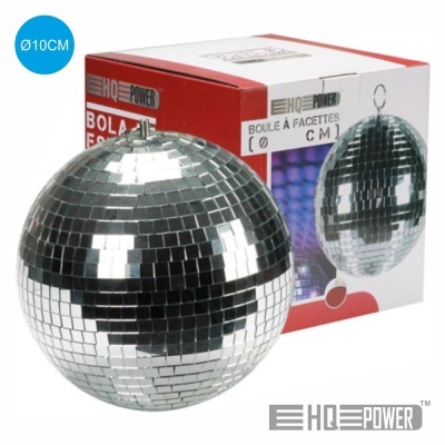 bola discoteca espelhada 10 cm com caixa HQ POWER