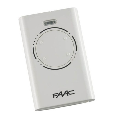 Comando remoto branco FAAC com botão circular