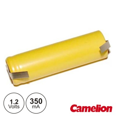 Bateria recarregável amarela Camelion 1.2V 350mA