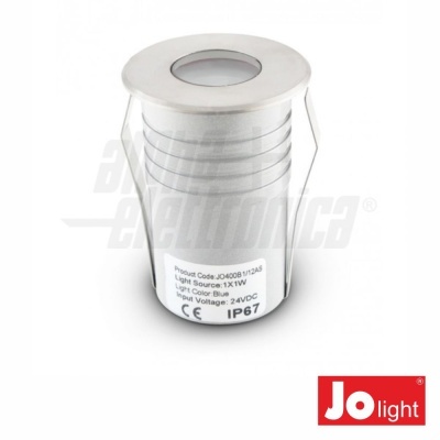 Luminária embutida redonda branca com etiqueta técnica