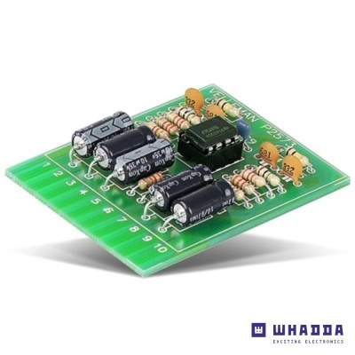 Placa eletrónica verde com componentes eletrónicos e texto VELECTIN P253