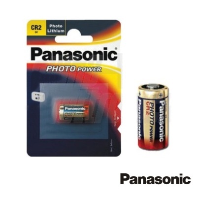 Bateria Panasonic CR2 Photo Lithium em embalagem colorida