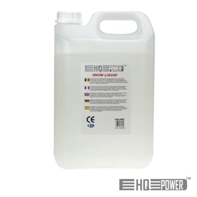 Recipiente plástico translúcido de HQ POWER Snow Liquid com etiqueta multilingue