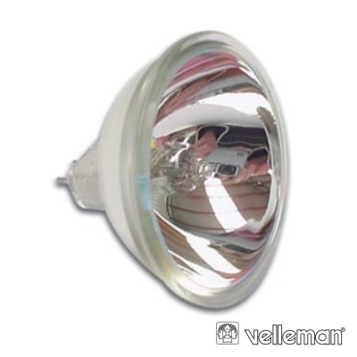 Lâmpada halogénea reflectora prateada com base de pino