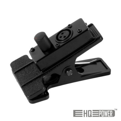 Grampeador/clipe preto com botão e conectores, marca HQPOWER