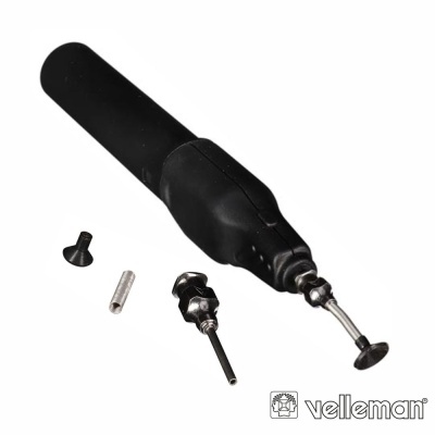 ferramenta portátil preta Velleman com pontas metálicas