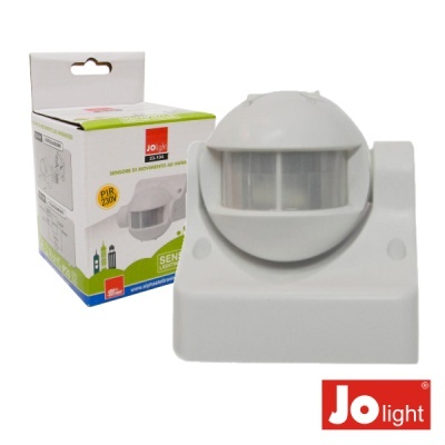 Sensor de movimento branco Jo light com embalagem