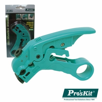 Ferramenta de decapagem universal Pro'sKit cor verde-azulado com parte metálica e embalagem