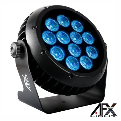 Refletor LED AFX Light com lâmpadas azuis e estrutura preta