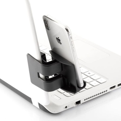 Suporte organizador para telemóvel em portátil branco