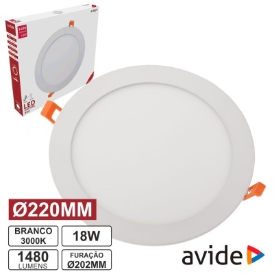 Luz de LED redonda branca da Avide com embalagem