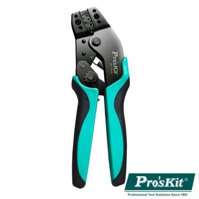 Alicate descascador de fios Pro'sKit com punhos preto e verde