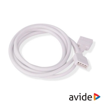 Cabo branco de alimentação com conector de 4 pinos Avide