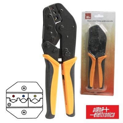 Aparelho de cravação preto e amarelo com embalagem