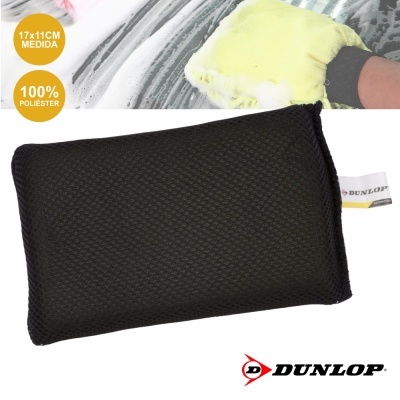 Esponja preta de limpeza Dunlop com etiqueta