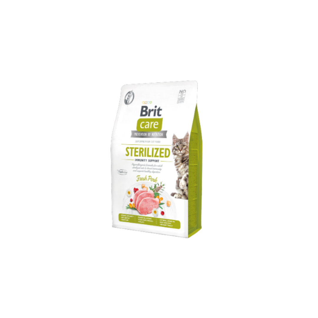 Embalagem de ração para gatos Brit Care Sterilized