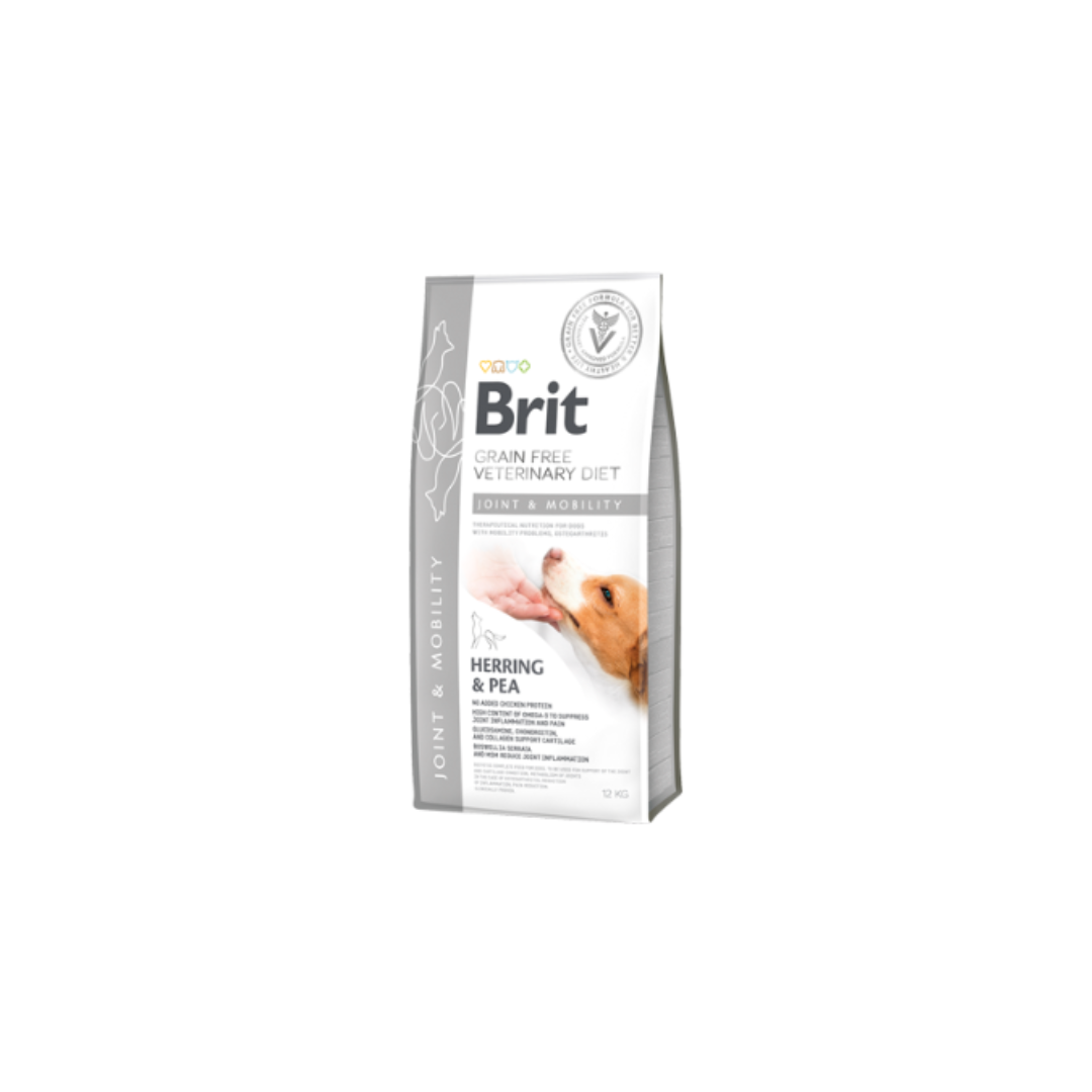 Pacote de alimento para cães Brit Grain Free Veterinary Diet sabor arenque e ervilha