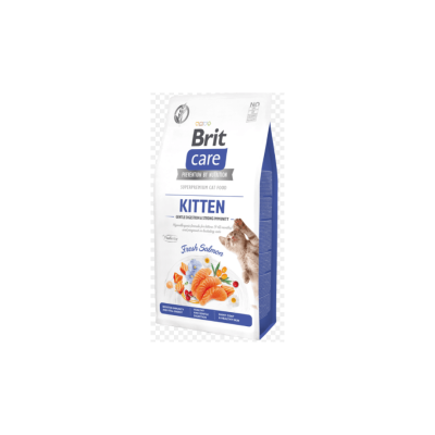 Embalagem de comida para gatos BRIT care Kitten sabor Fresh Salmon