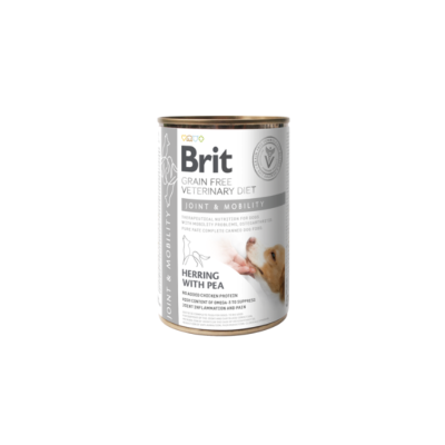 Lata de comida para cães Brit Grain Free Veterinary Diet sabor Herring with Pea