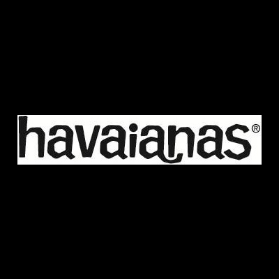 Logótipo da marca havaianas em preto