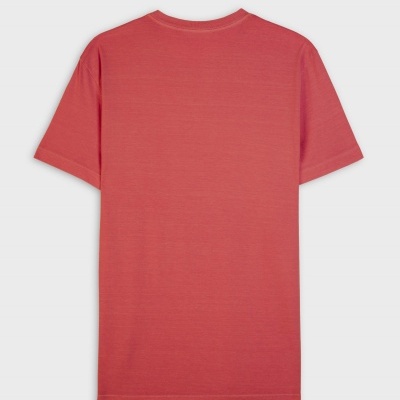 T-shirt coral lisa de manga curta