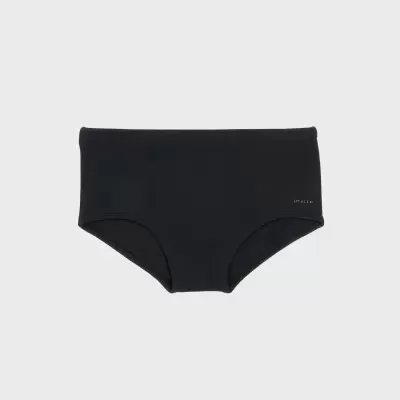 Cueca masculina preta com logotipo OSKLEN