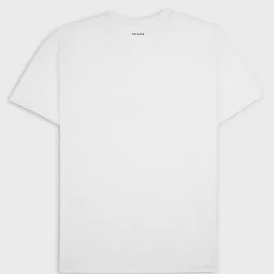 T-shirt branca em algodão com marca Osklen preta nas costas