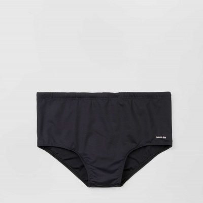 Cuecas de banho masculinas pretas com etiqueta branca GRÖNLEN