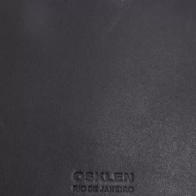 Bolsa preta em couro com relevo OSKLEN RIO DE JANEIRO