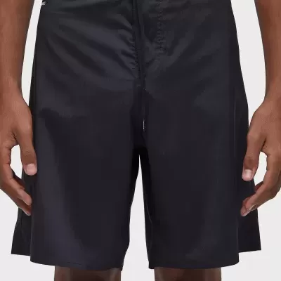 Calções de banho pretos para homem com cordão ajustável