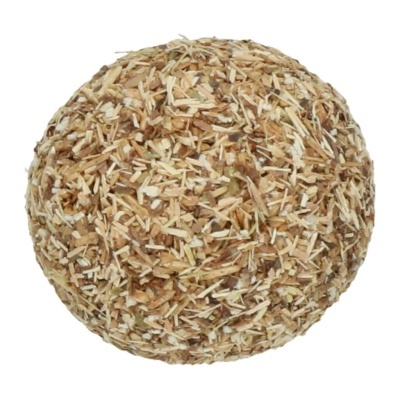 Bola texturada de material vegetal