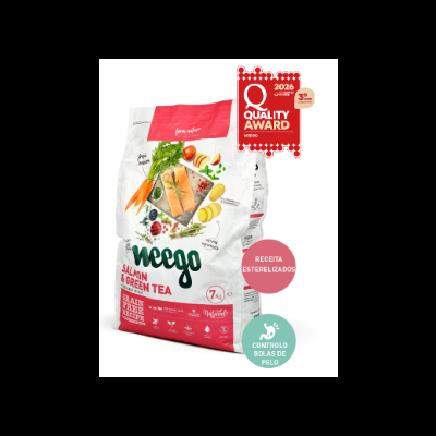 Pacote de comida para cães Weego salmão e chá verde 7 kg