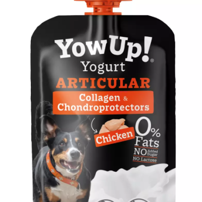 Embalagem de yogurt para cães YowUp! sabor frango com colagénio e condroprotetores