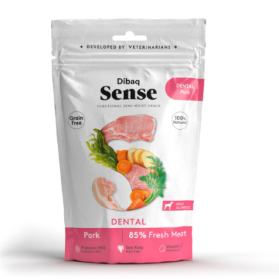Embalagem de snack funcional para cães sabor porco