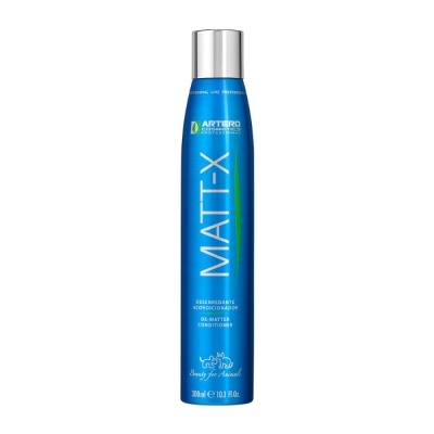Spray condicionar desentrelaçante Artero COSMETICS MATTX embalagem azul prata 300ml