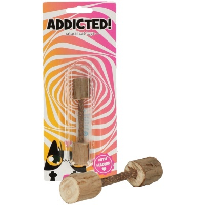 Brinquedo para gatos ADDICTED! embalagem vibrante com brinquedo de madeira