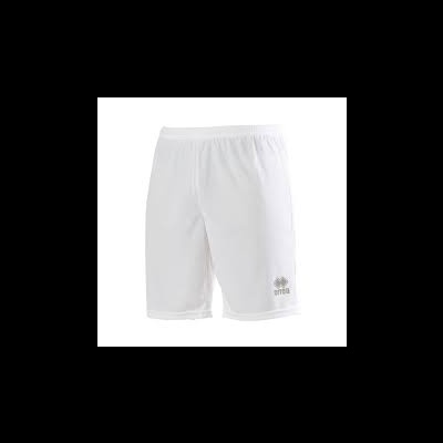 Calções desportivos brancos com logotipo errea cinza