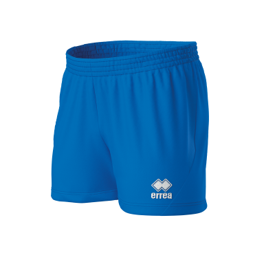 Calções desportivos azuis errea com logótipo branco