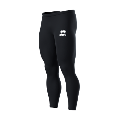Calças justas pretas com logótipo branco da marca errea
