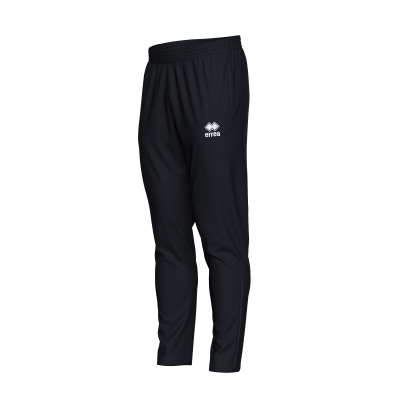 Calças desportivas pretas com logótipo branco Erreà