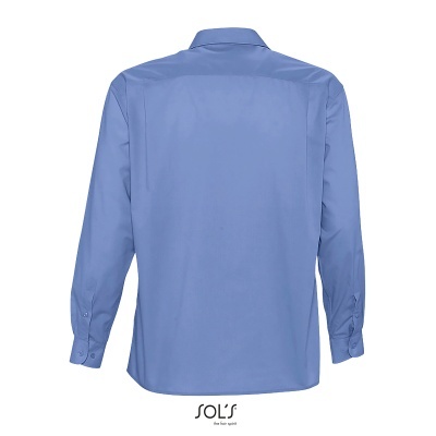 Camisa de homem azul claro vista de trás