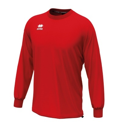 Sweatshirt vermelha de mangas compridas com logótipo errea branco