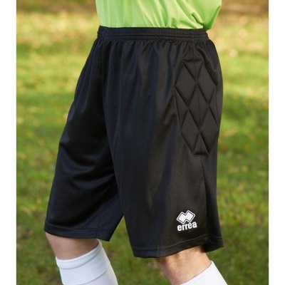 Calções desportivos pretos acolchoados da marca errea