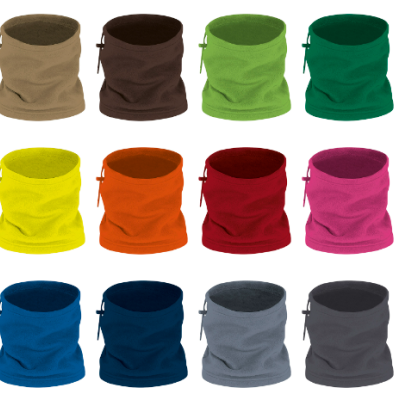 Tubos de tecido coloridos em várias cores