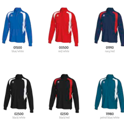 Camisolas desportivas coloridas com fecho e padrão lateral