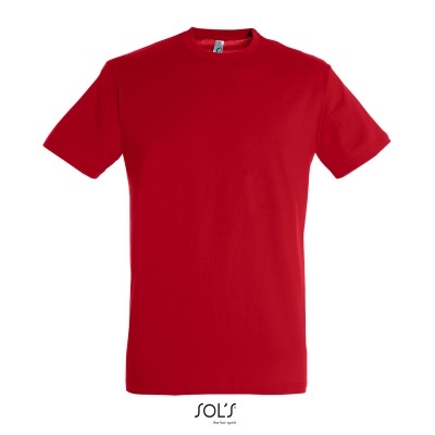 Camiseta vermelha de manga curta da marca SOL'S